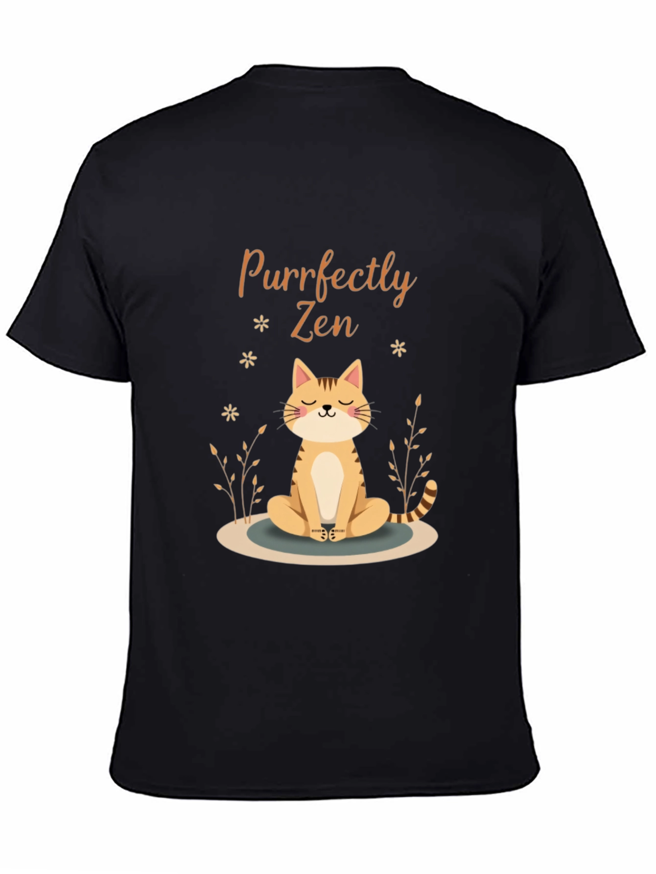 Purrfectly Zen Cat Graphic Tee - Unisex