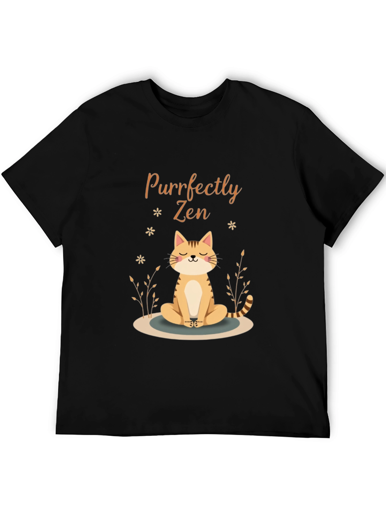 Purrfectly Zen Cat Graphic Tee - Unisex