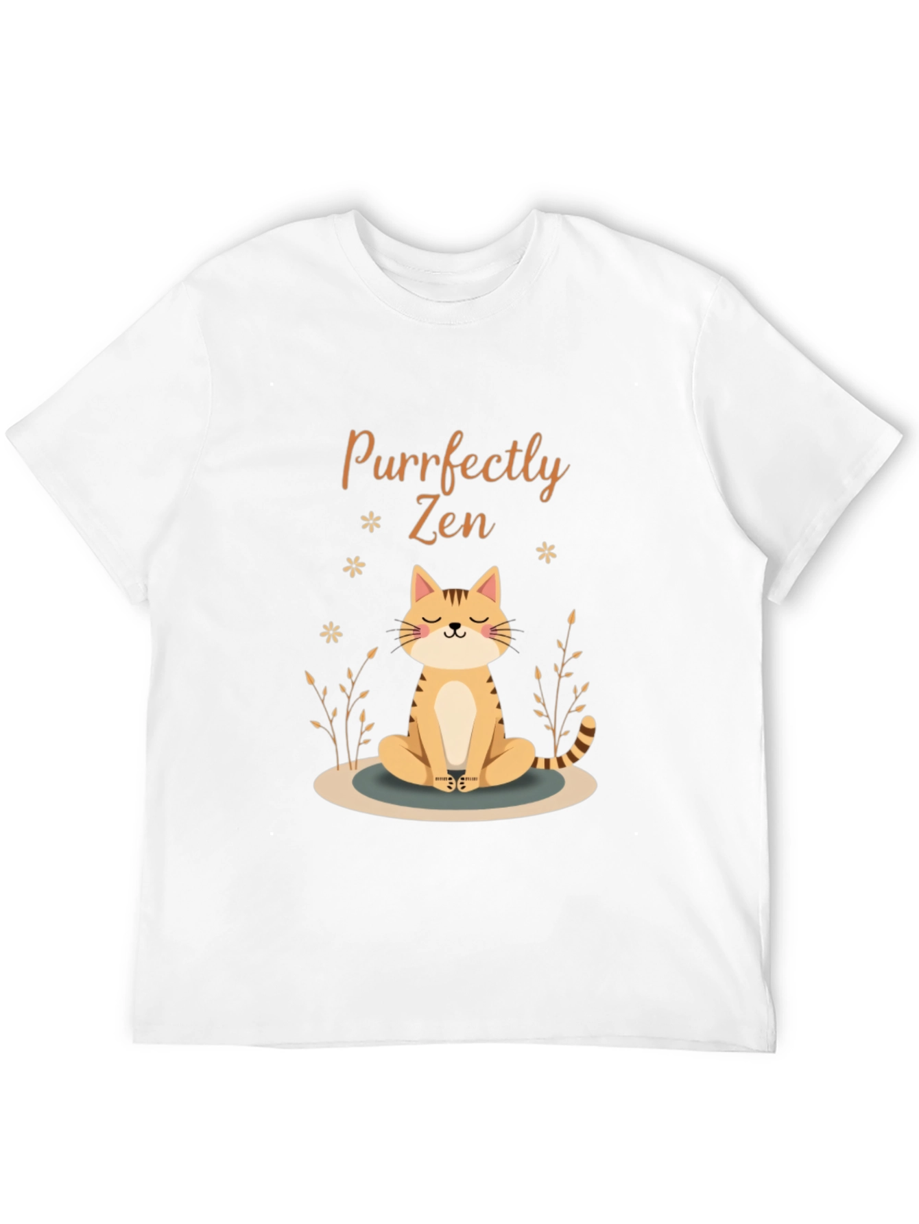 Purrfectly Zen Cat Graphic Tee - Unisex
