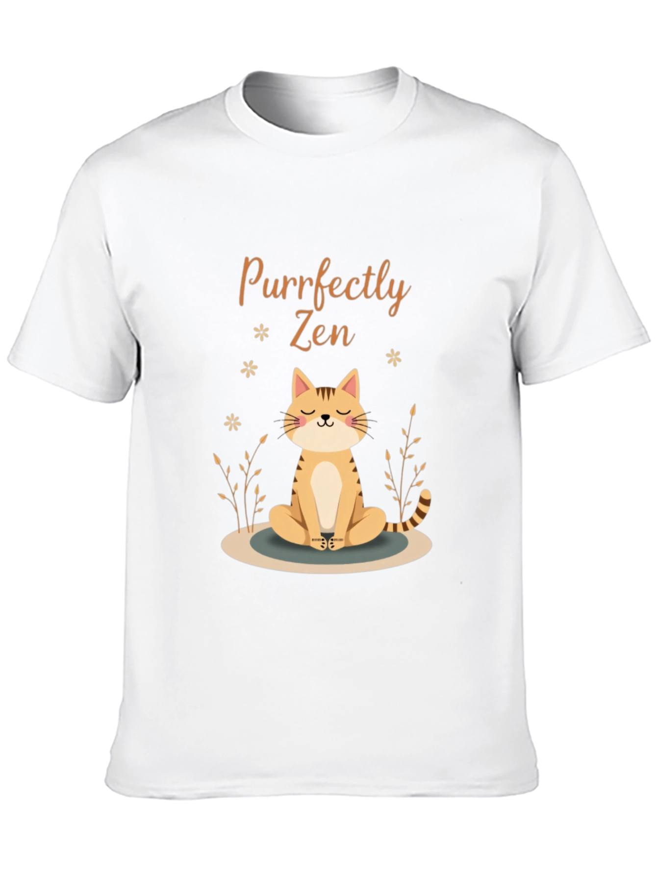 Purrfectly Zen Cat Graphic Tee - Unisex