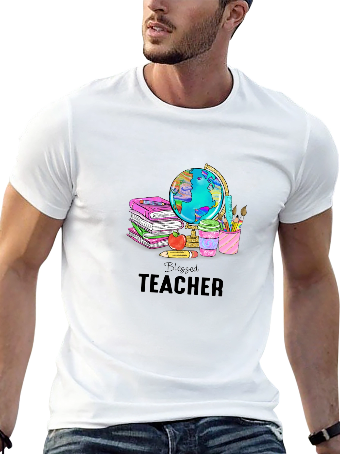 Blessed Teacher Graphic T-Shirt