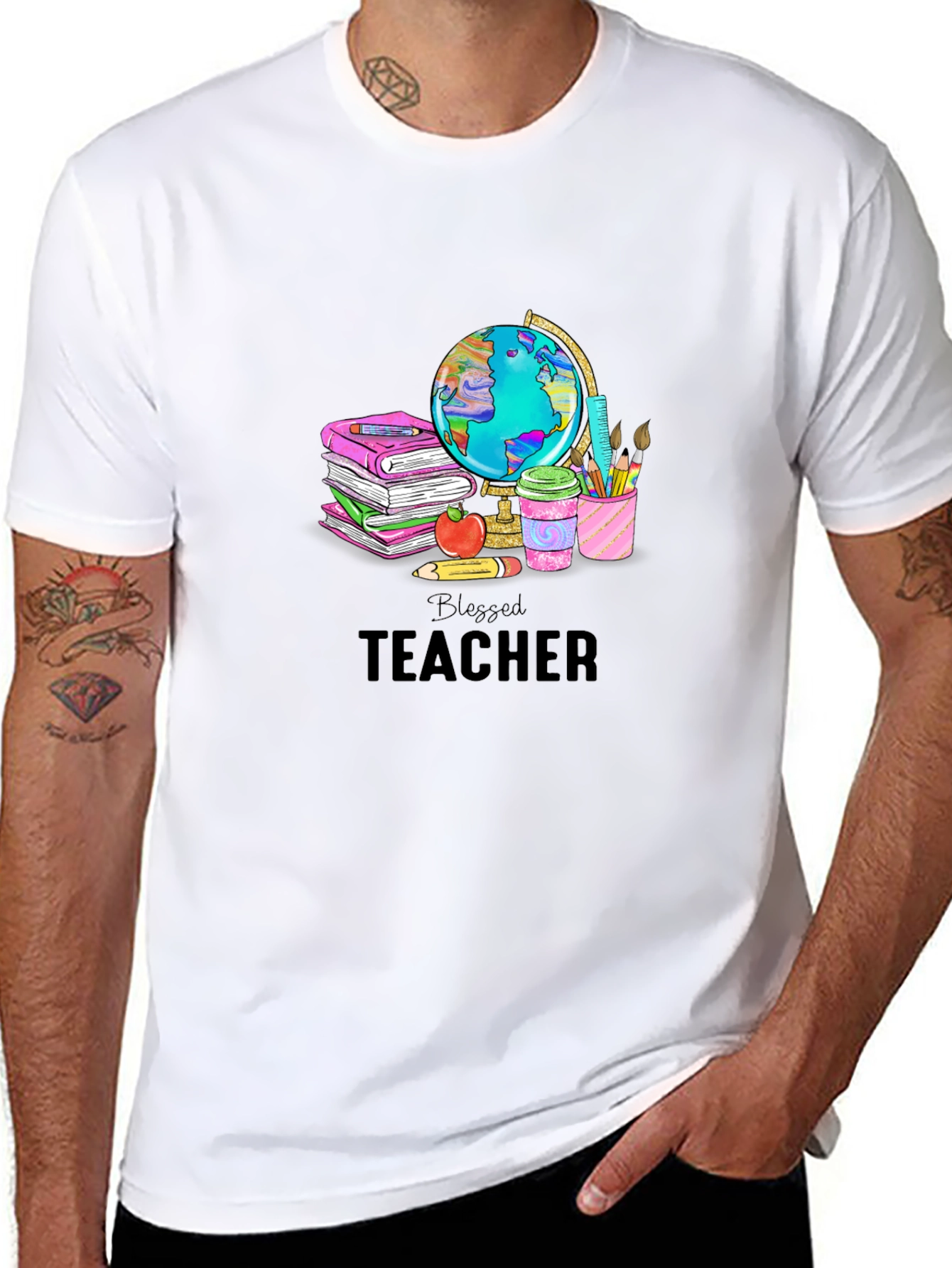 Blessed Teacher Graphic T-Shirt