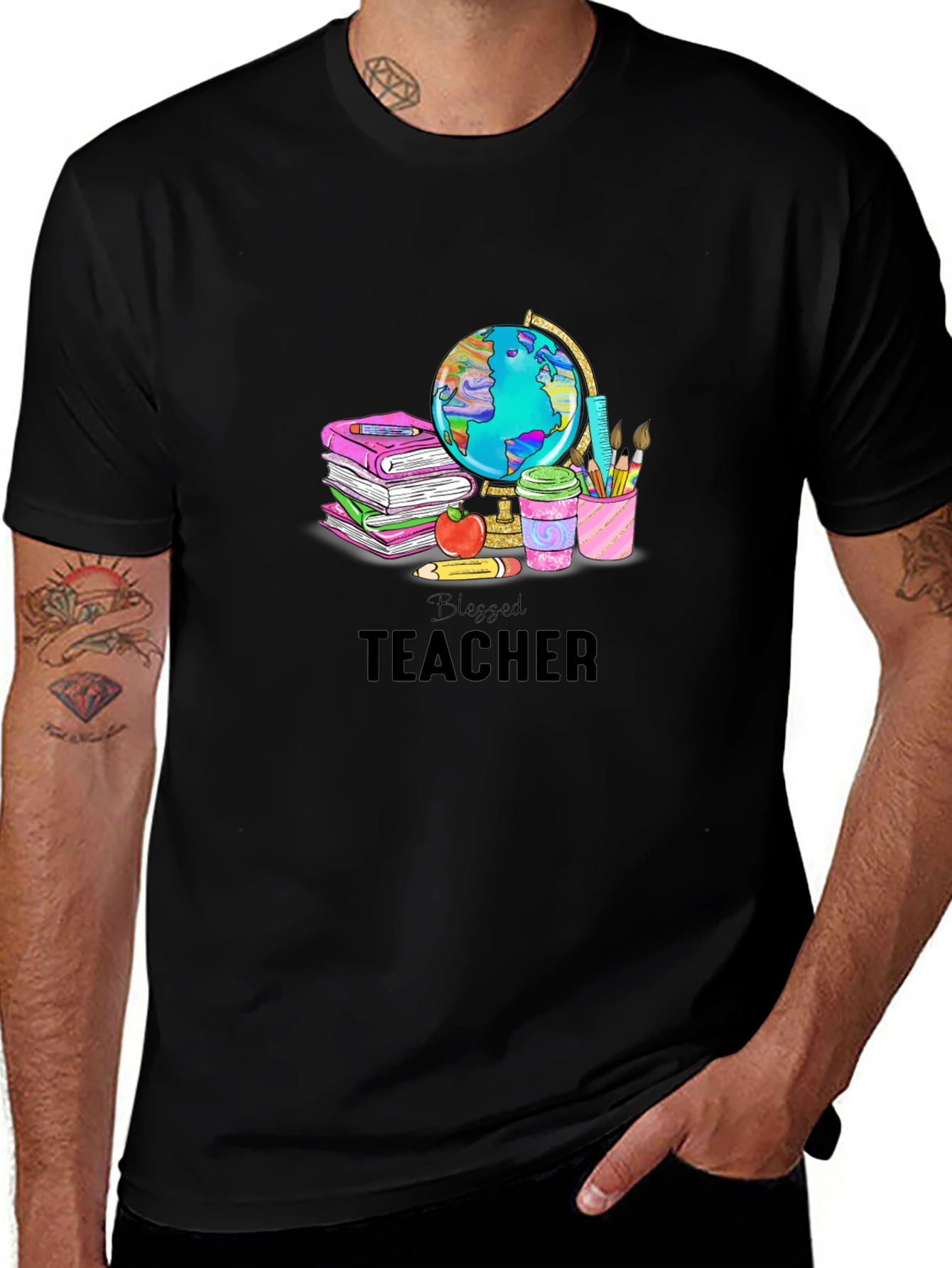Blessed Teacher Graphic T-Shirt