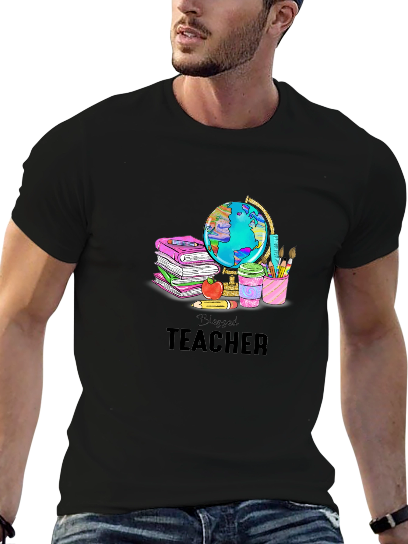 Blessed Teacher Graphic T-Shirt