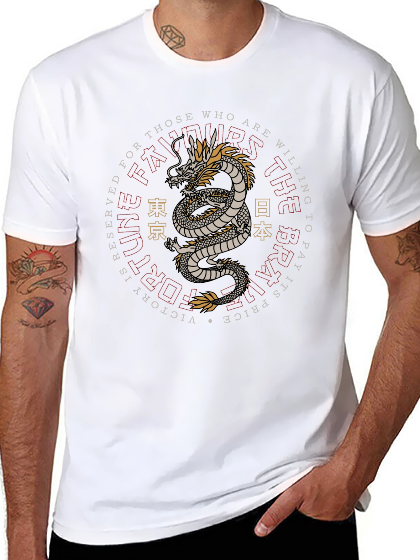 Dragon Graphic Print T-Shirt