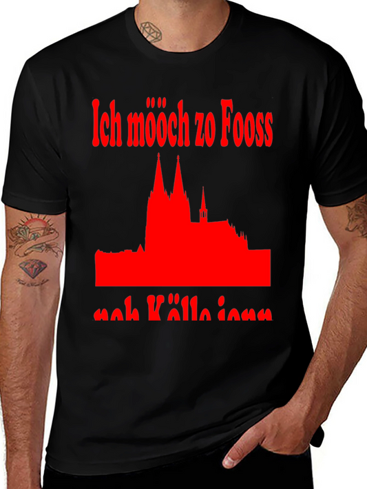 Cologne Cathedral T-Shirt - Ich Mööch Zo Fooss Noh Kölle