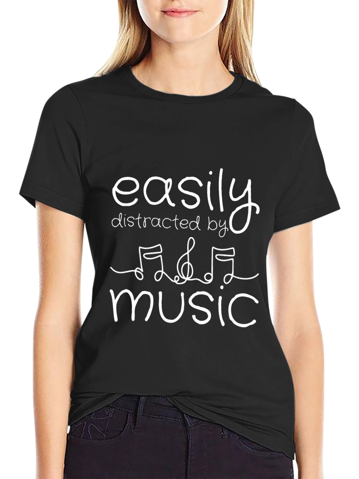 Easily Distracted by Music Graphic Tee