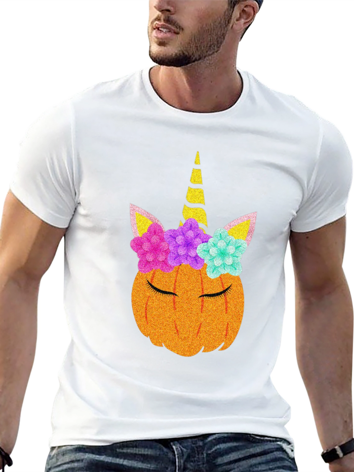 Unicorn Pumpkin Halloween T-Shirt