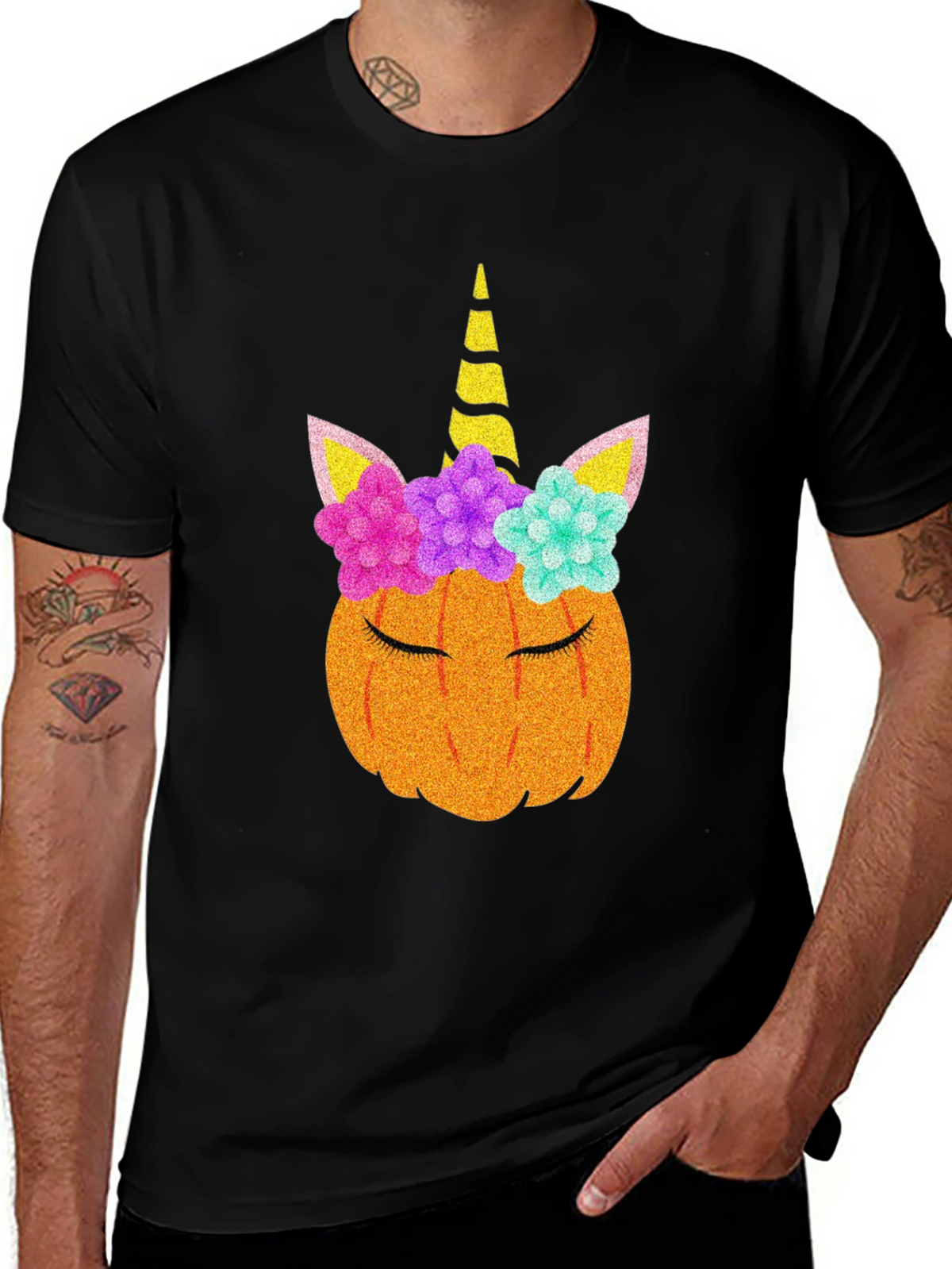 Unicorn Pumpkin Halloween T-Shirt