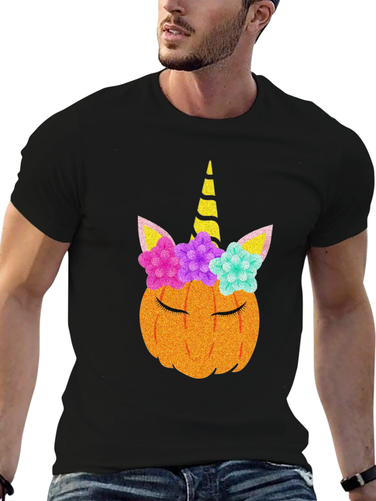 Unicorn Pumpkin Halloween T-Shirt
