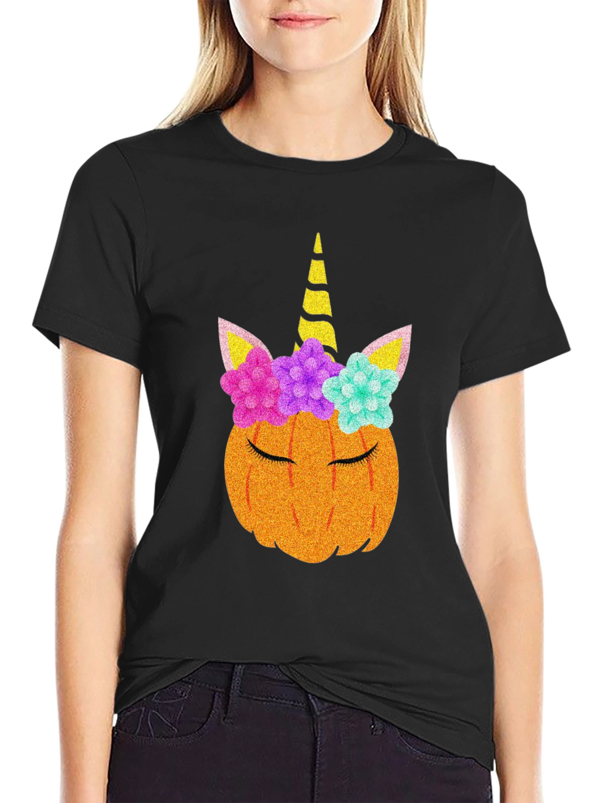 Unicorn Pumpkin Halloween T-Shirt