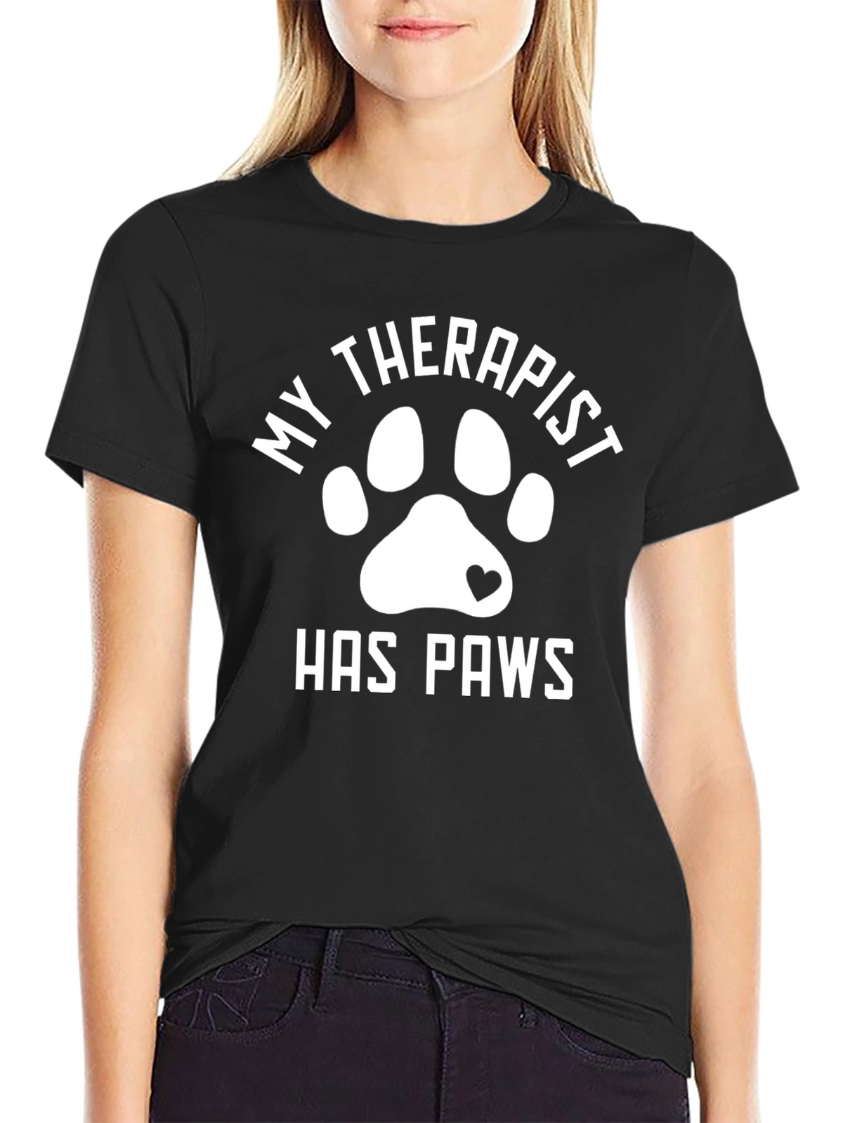 My Therapist Has Paws T-Shirt - Dog Lover Tee