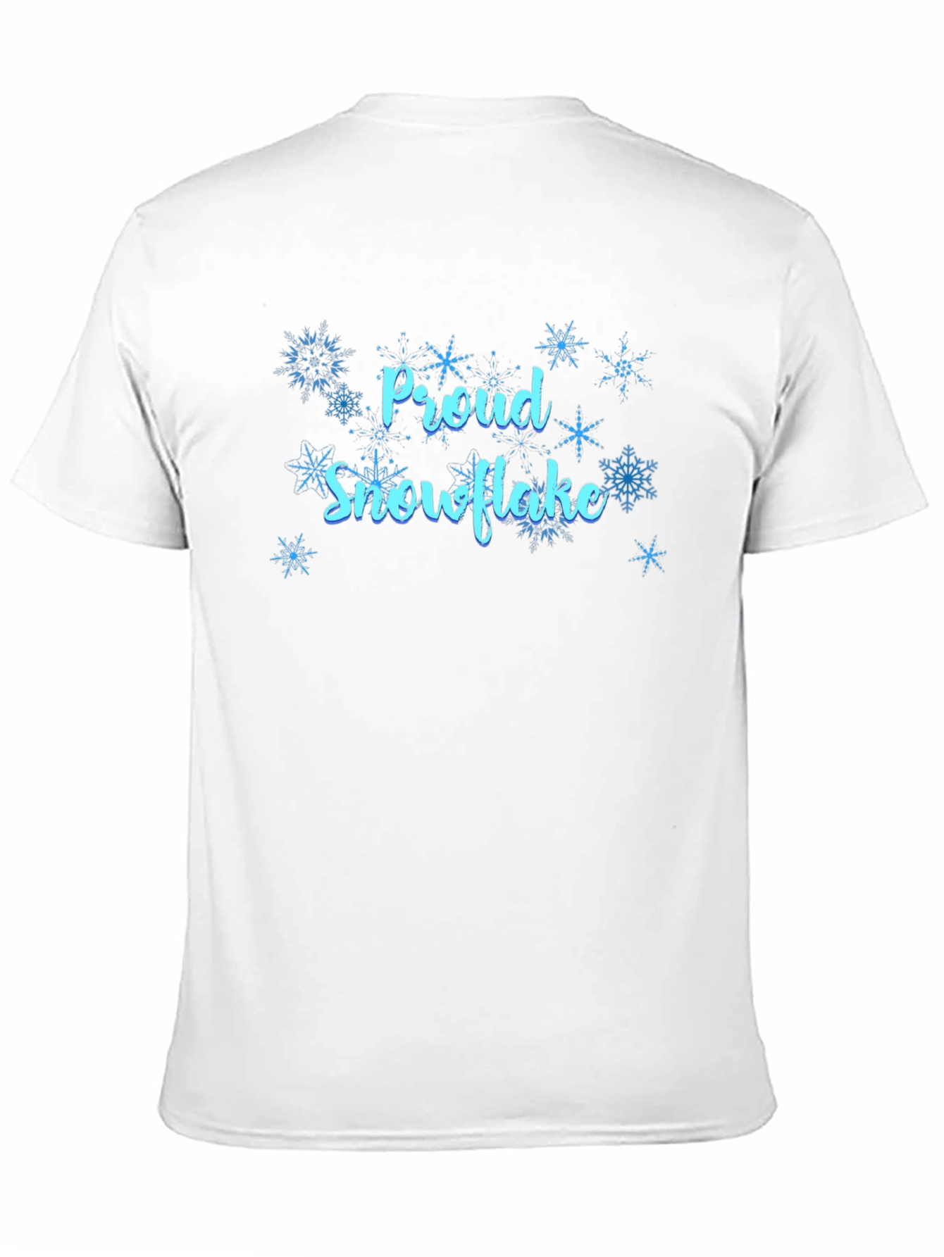 Proud Snowflake Graphic Tee - Black Cotton Shirt