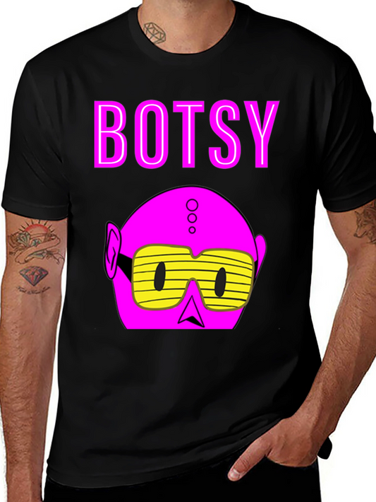 Botsy Graphic Tee - Retro Robot Design