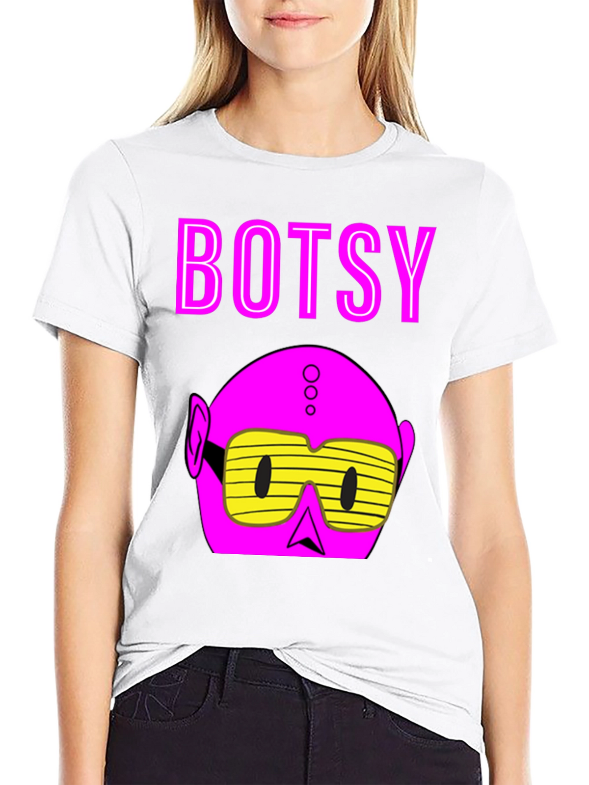 Botsy Graphic Tee - Retro Robot Design