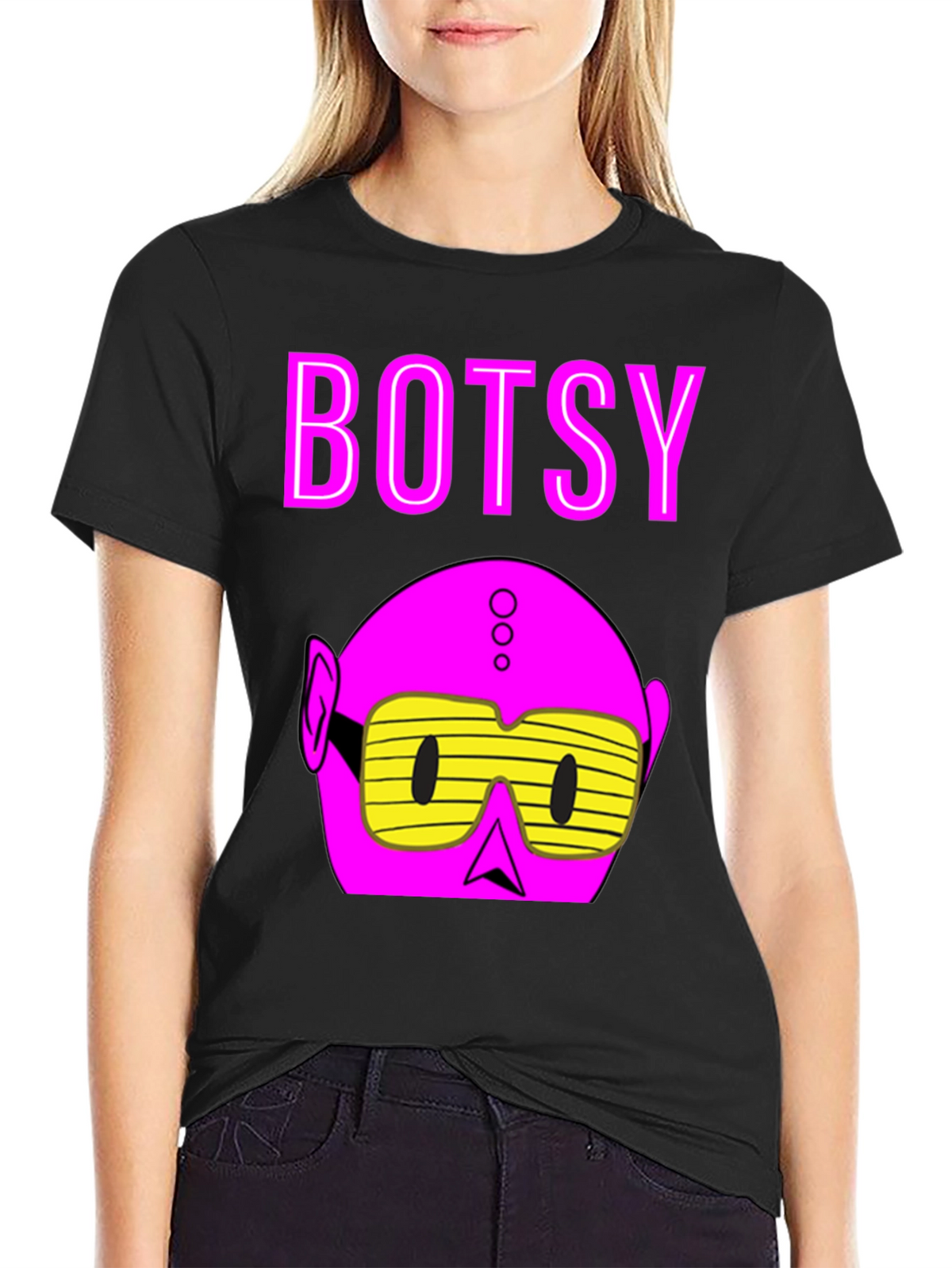 Botsy Graphic Tee - Retro Robot Design