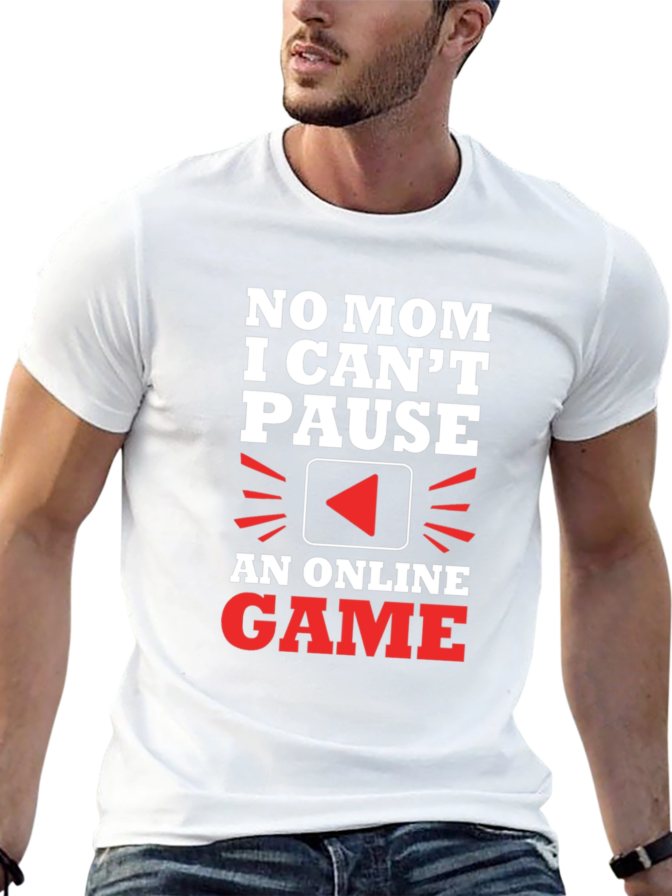 Gamer T-Shirt - No Mom I Cant Pause