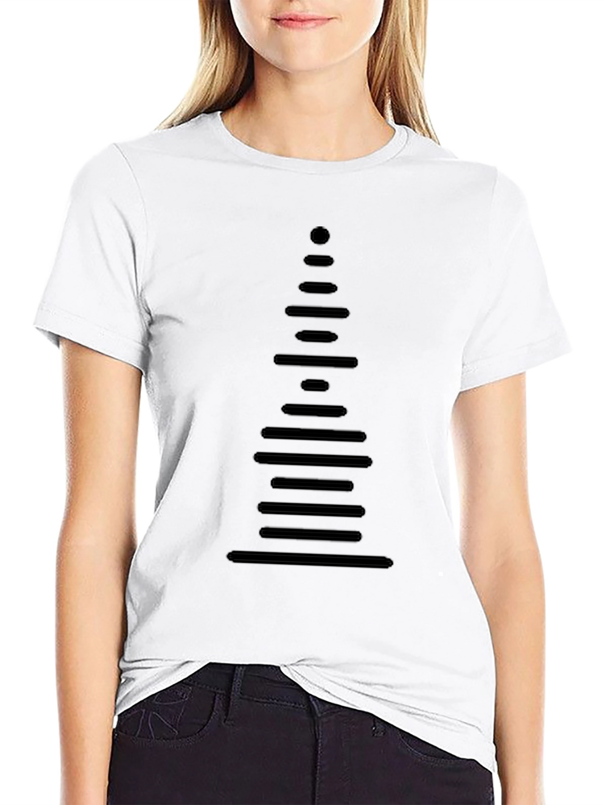 Modern Graphic Tee - Black - Soundwave Design