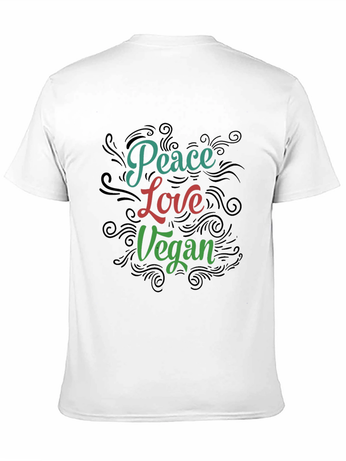 Peace Love Vegan Graphic T-Shirt