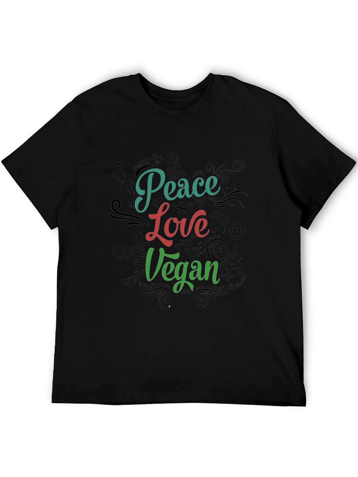 Peace Love Vegan Graphic T-Shirt