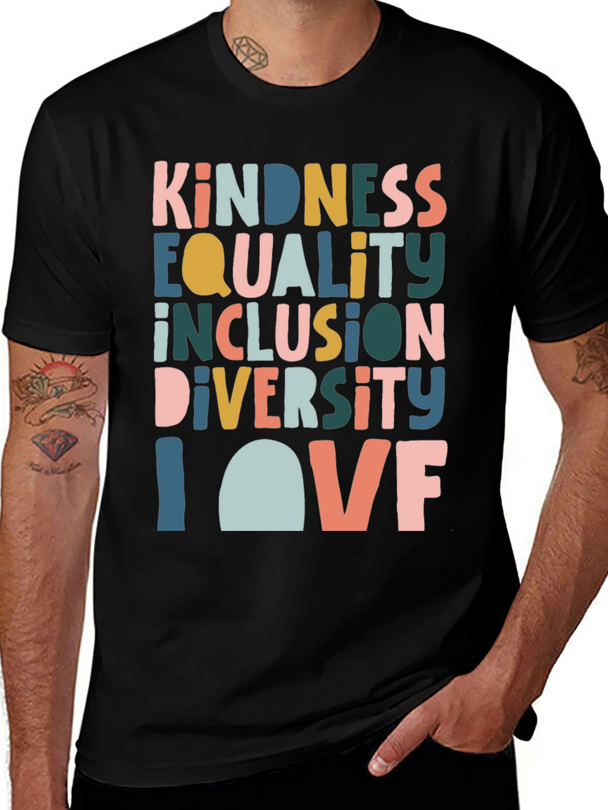Kindness Equality Inclusion Diversity Love T-Shirt