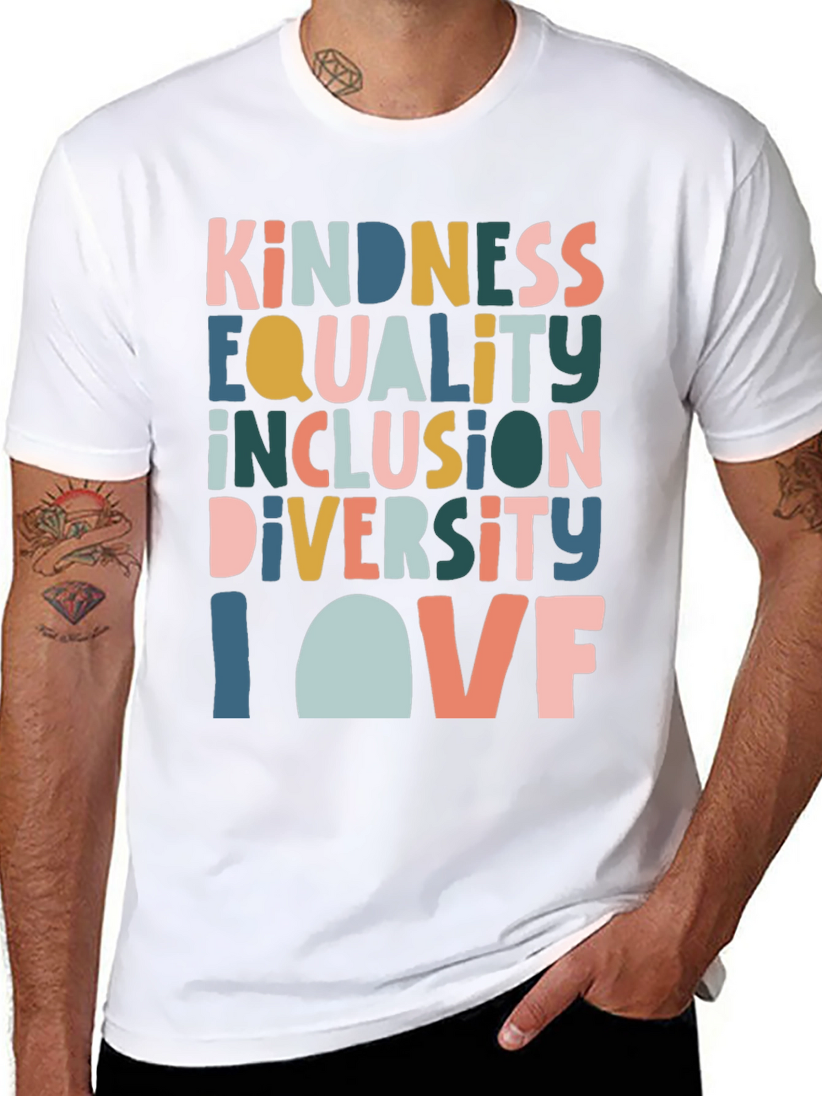 Kindness Equality Inclusion Diversity Love T-Shirt