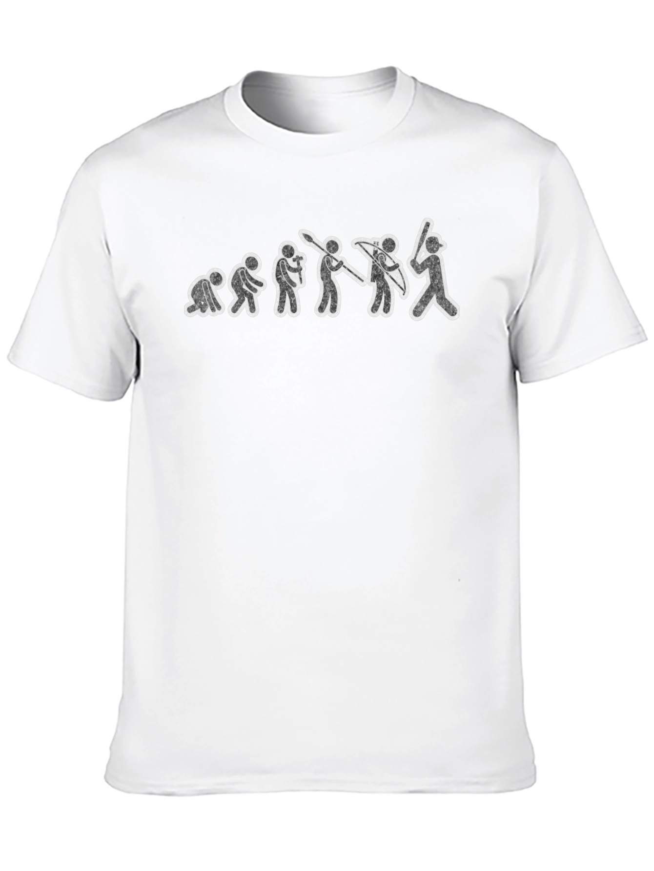 Evolution of Baseball Black T-Shirt