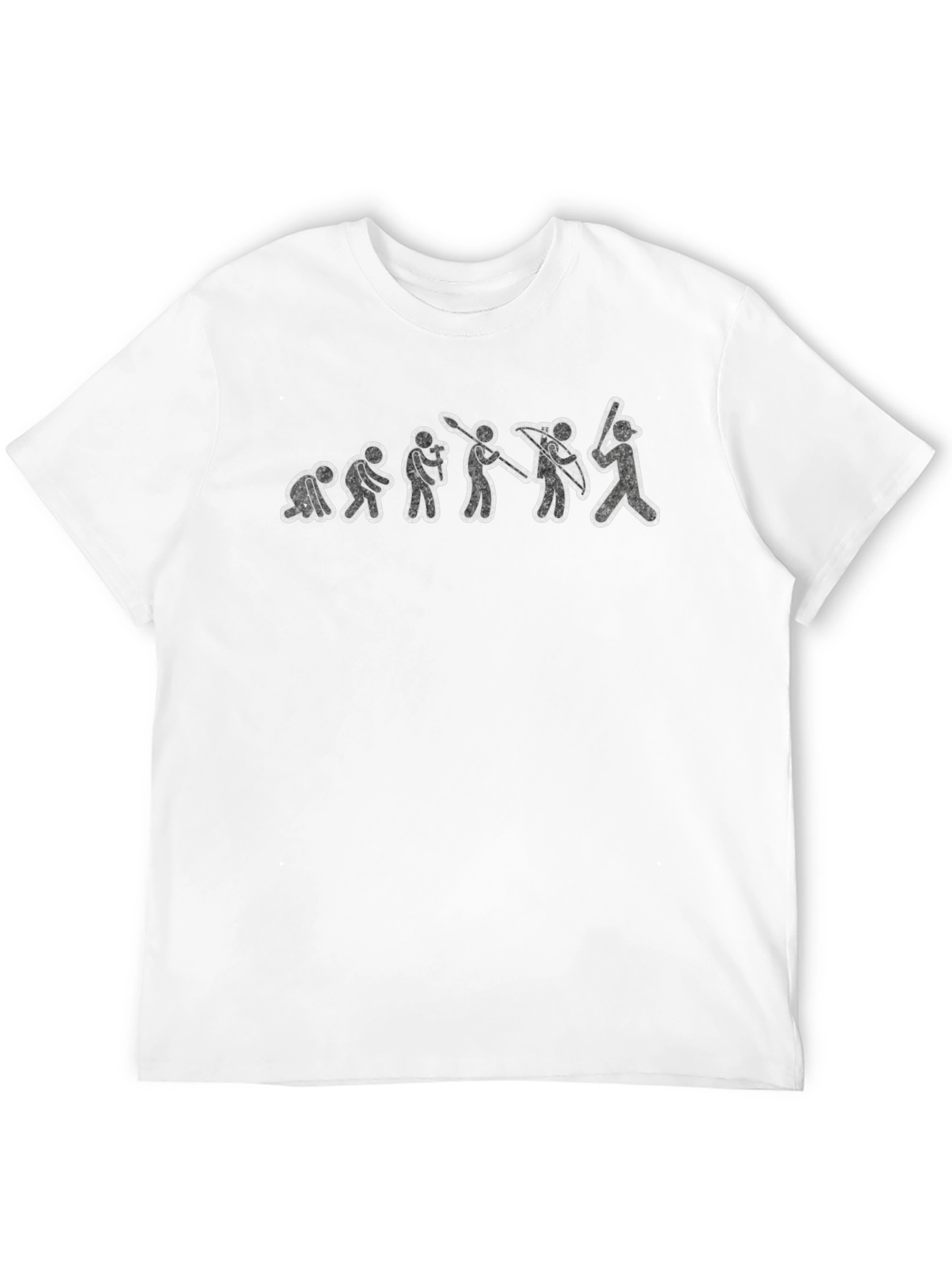 Evolution of Baseball Black T-Shirt