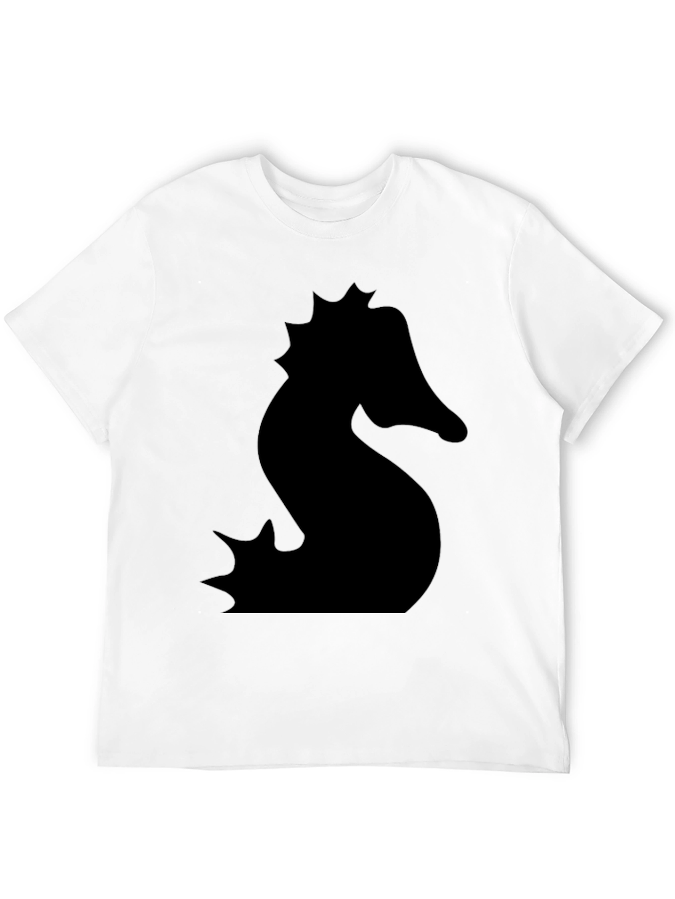 Seahorse Silhouette Black T-Shirt