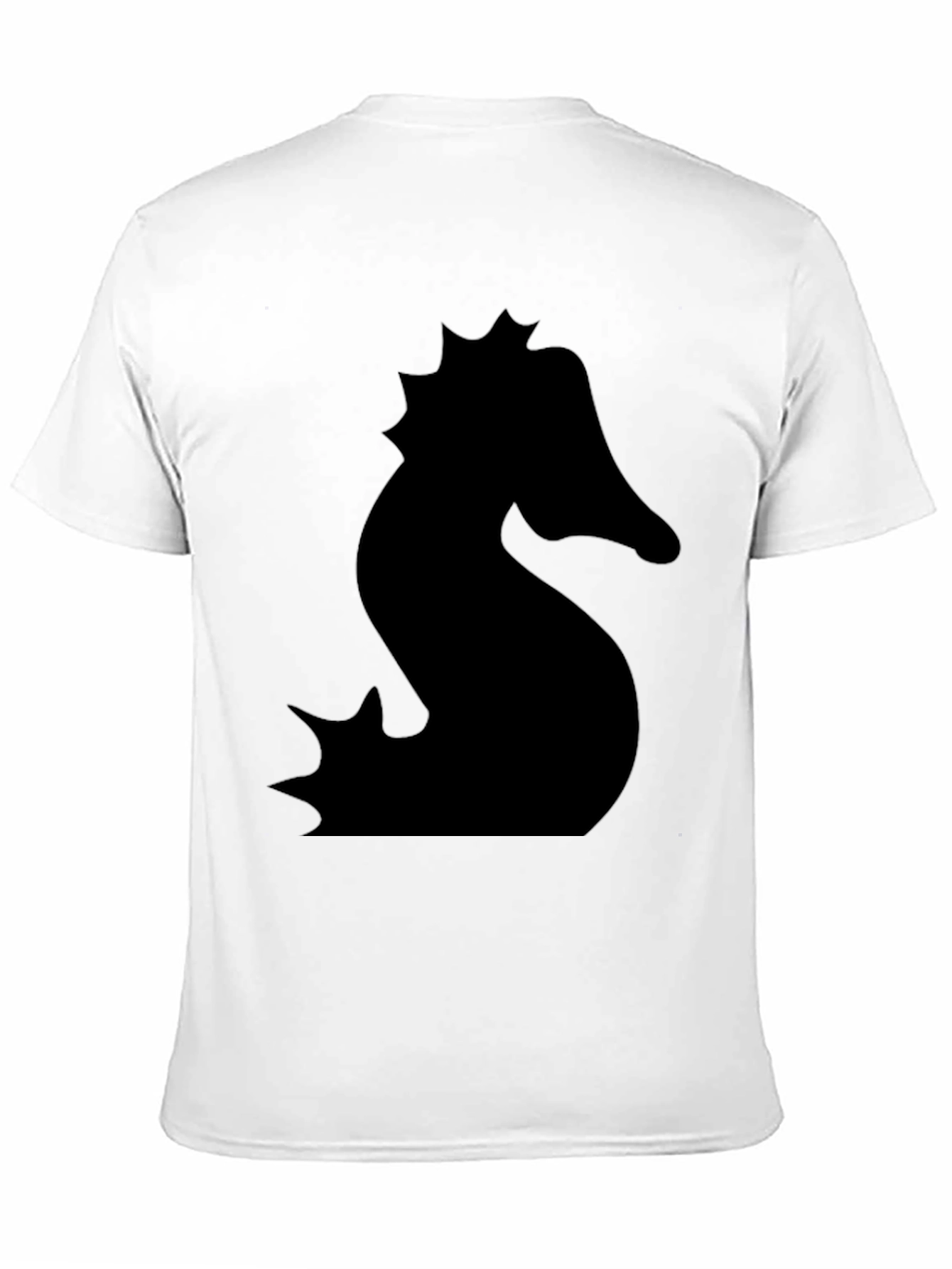 Seahorse Silhouette Black T-Shirt