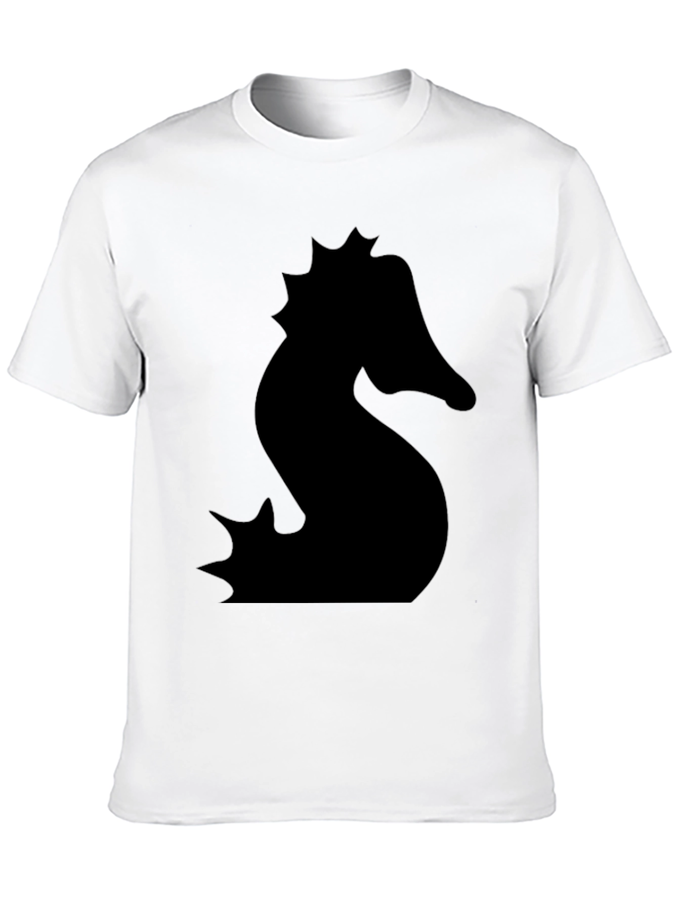 Seahorse Silhouette Black T-Shirt