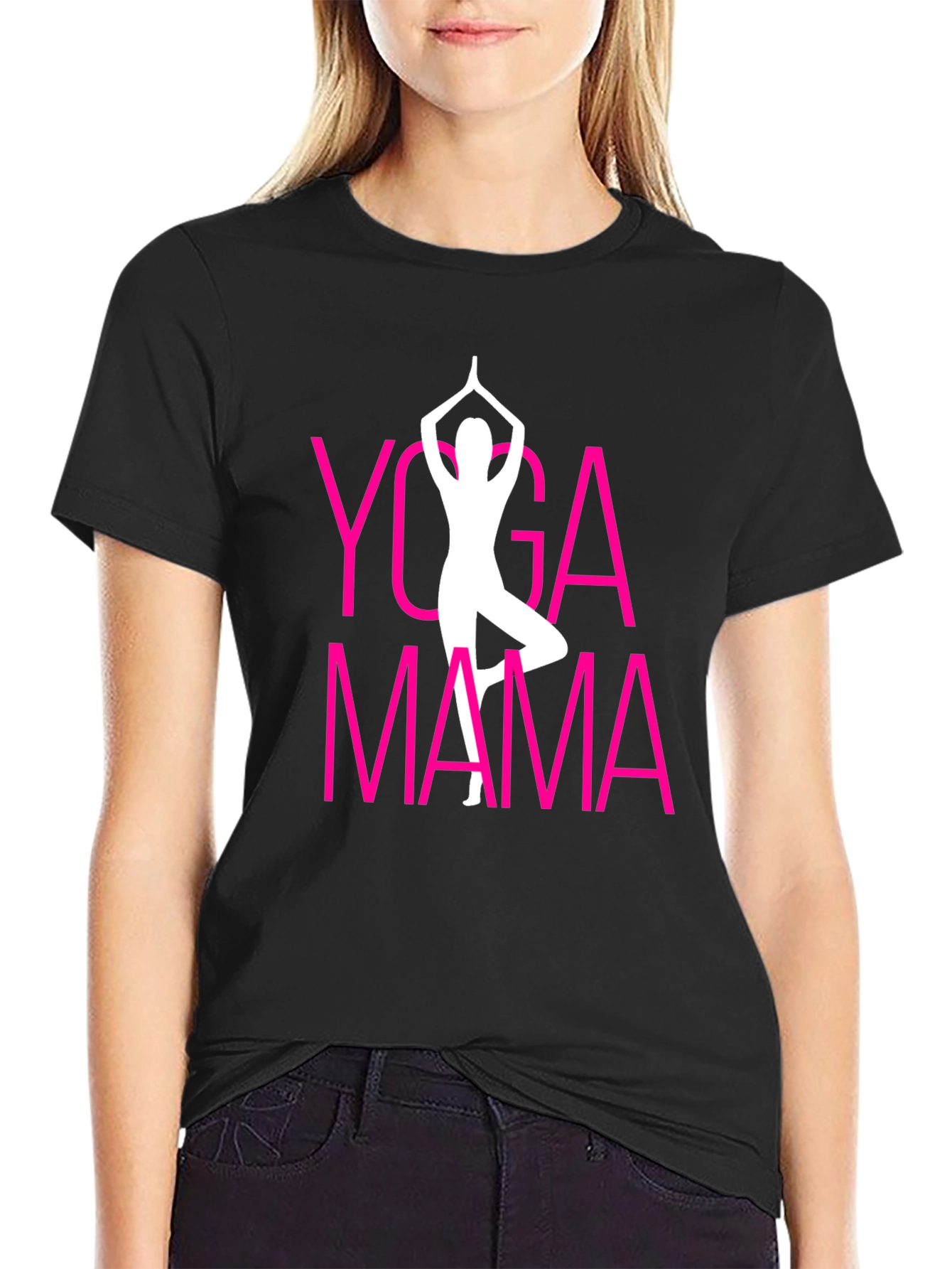 Yoga Mama Graphic Tee - Black