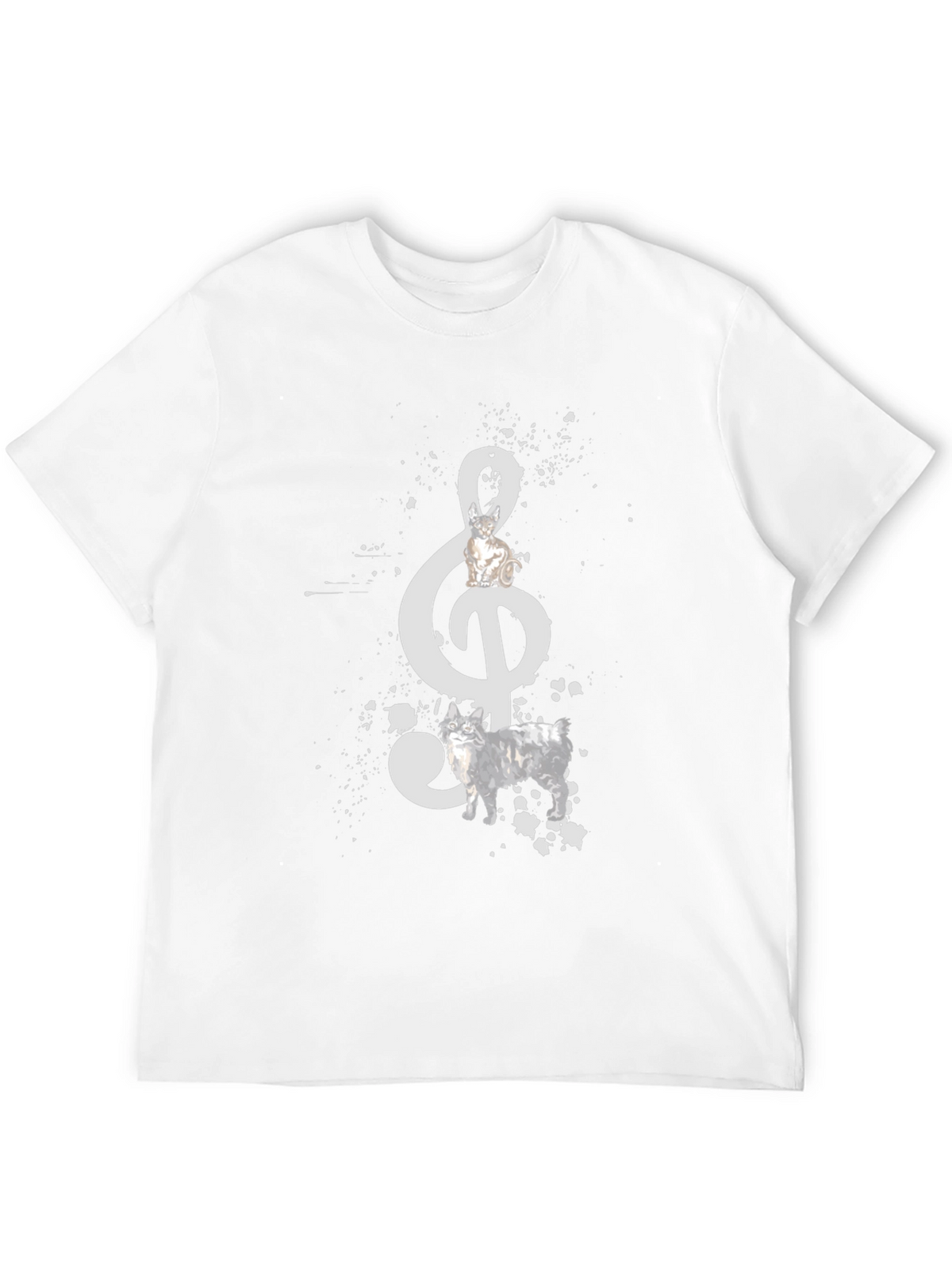 Musical Note Dog Graphic Tee