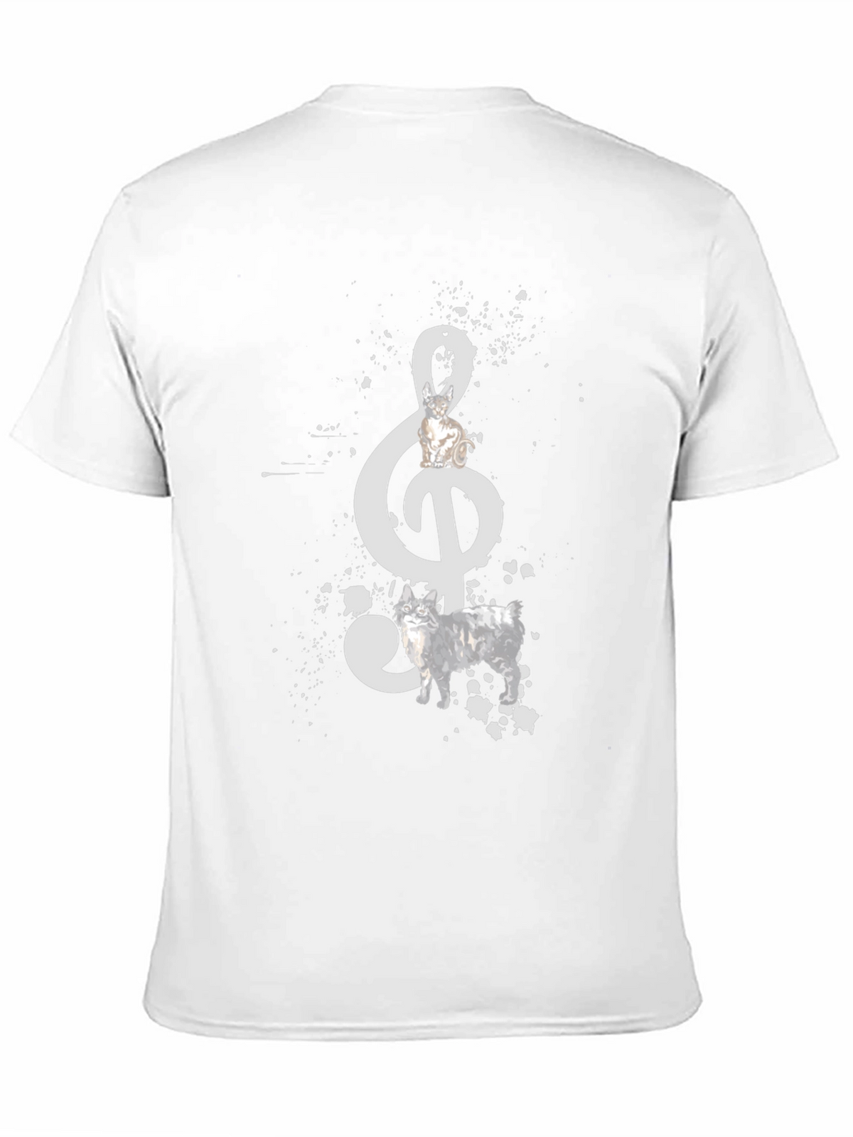 Musical Note Dog Graphic Tee