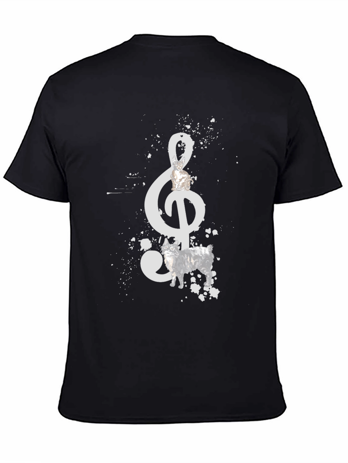 Musical Note Dog Graphic Tee