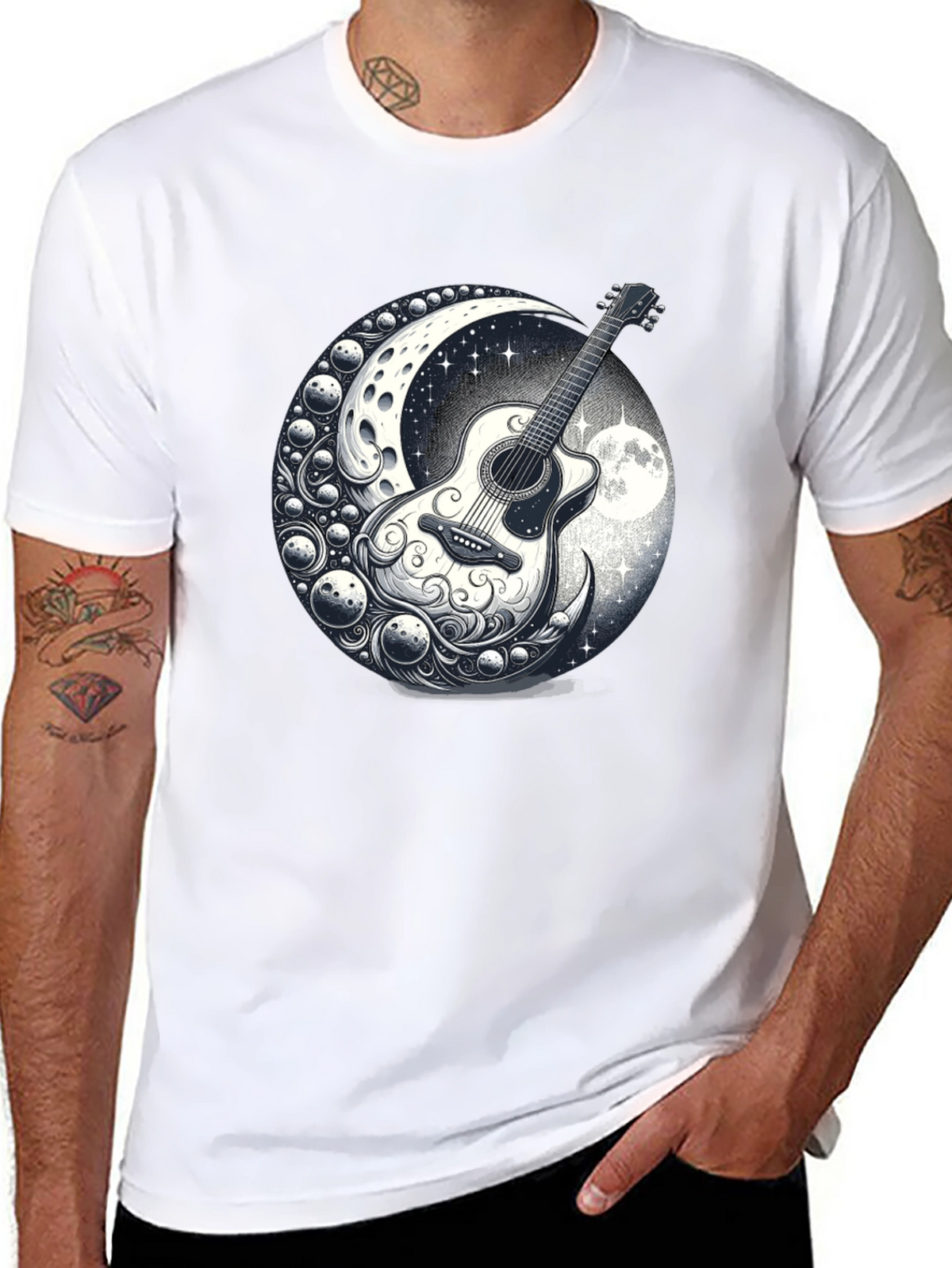 Guitar Moon Graphic Tee