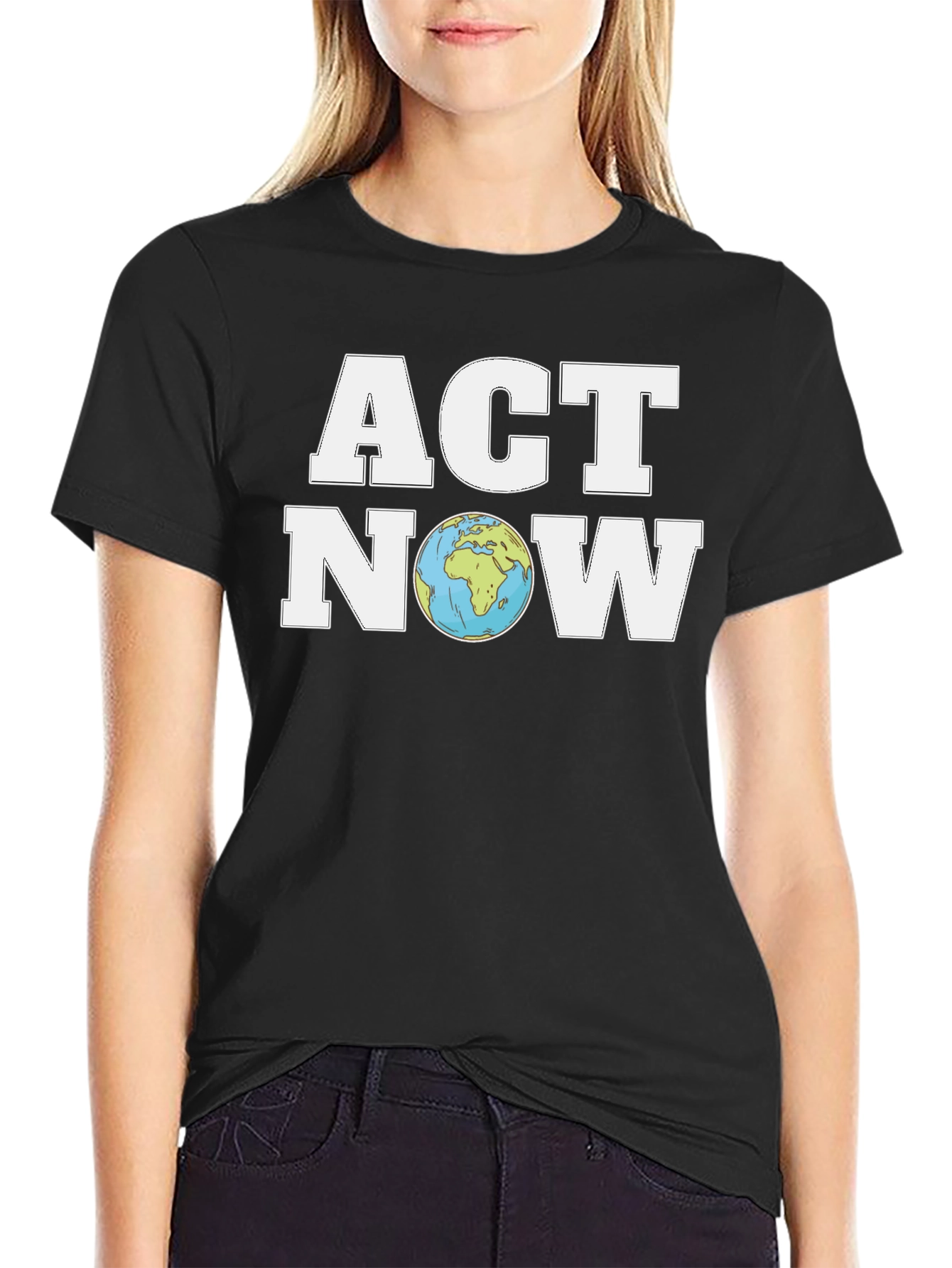 Act Now Earth Graphic T-Shirt