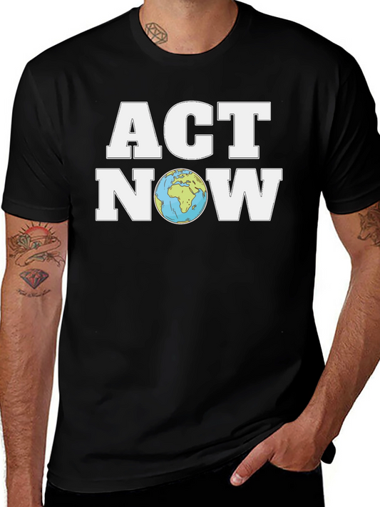 Act Now Earth Graphic T-Shirt