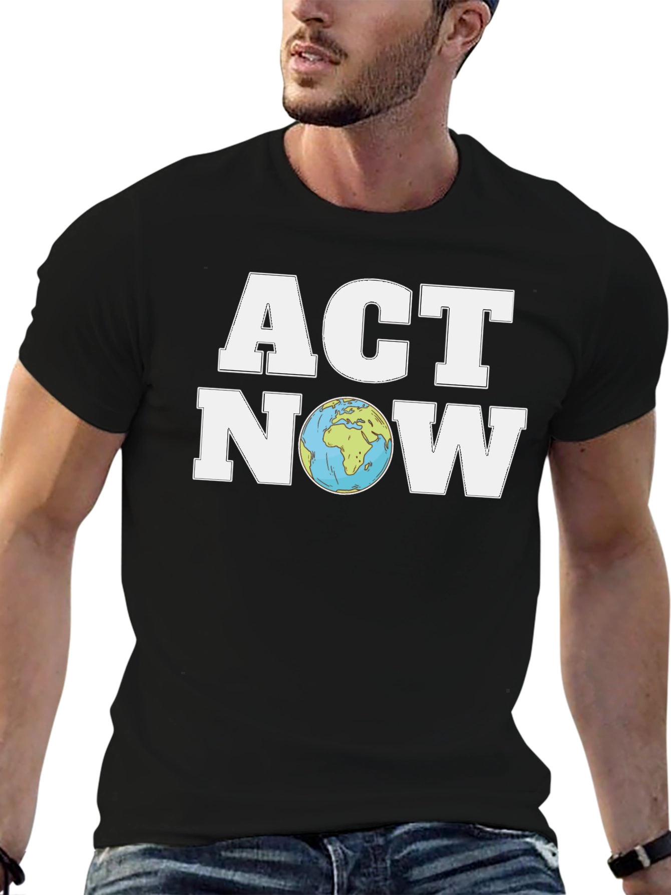 Act Now Earth Graphic T-Shirt