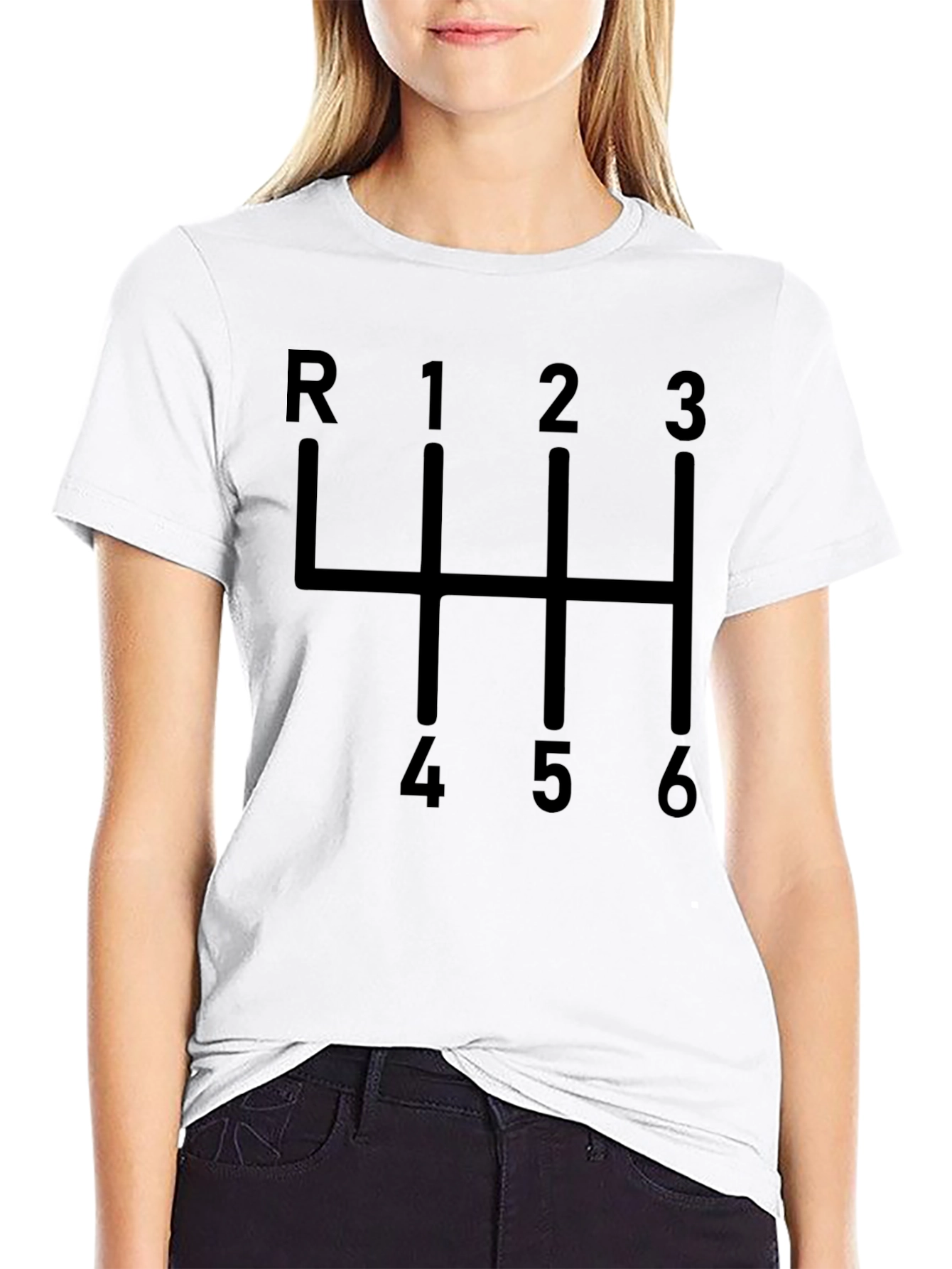 Manual Transmission T-Shirt - 6 Speed Gearbox Design