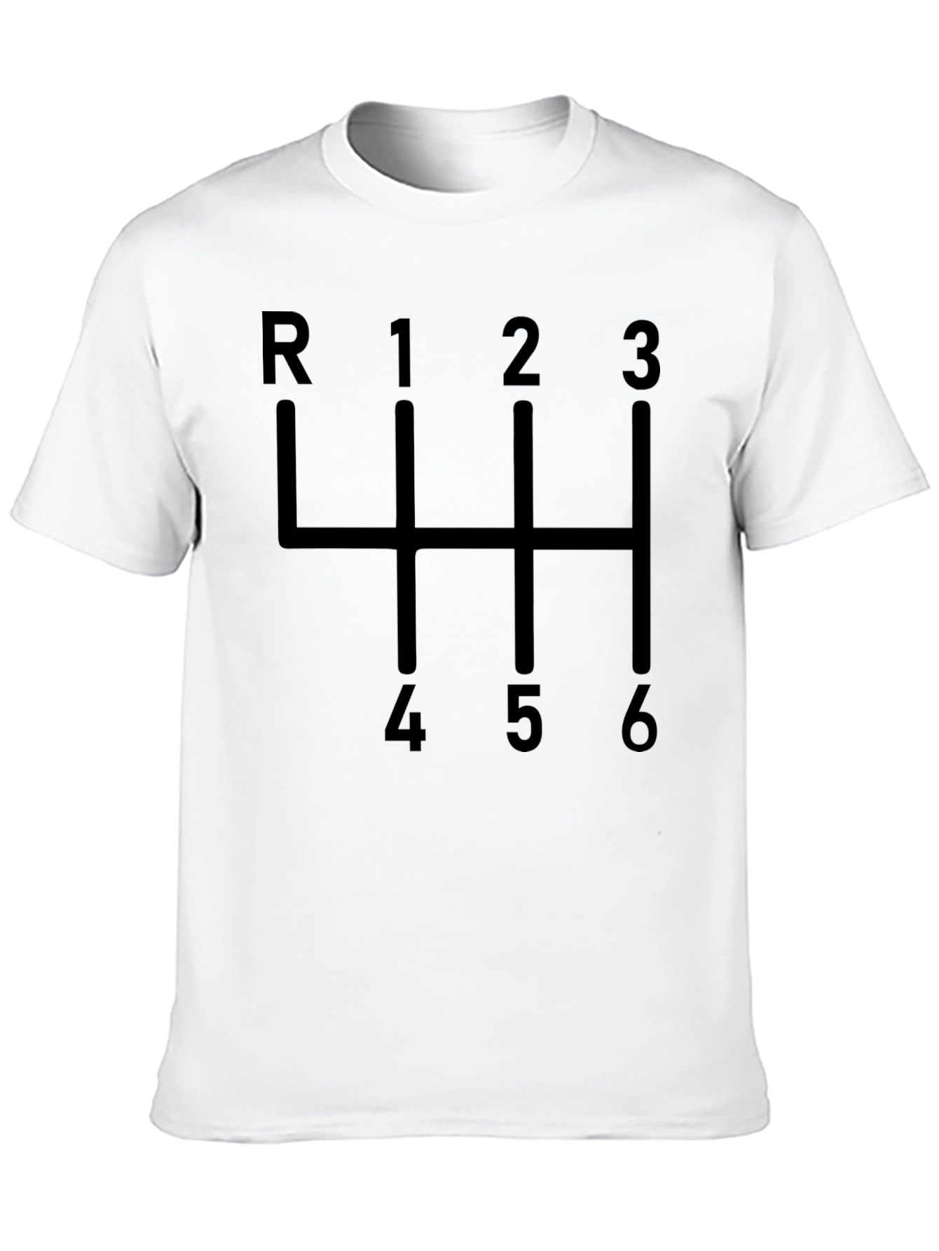 Manual Transmission T-Shirt - 6 Speed Gearbox Design