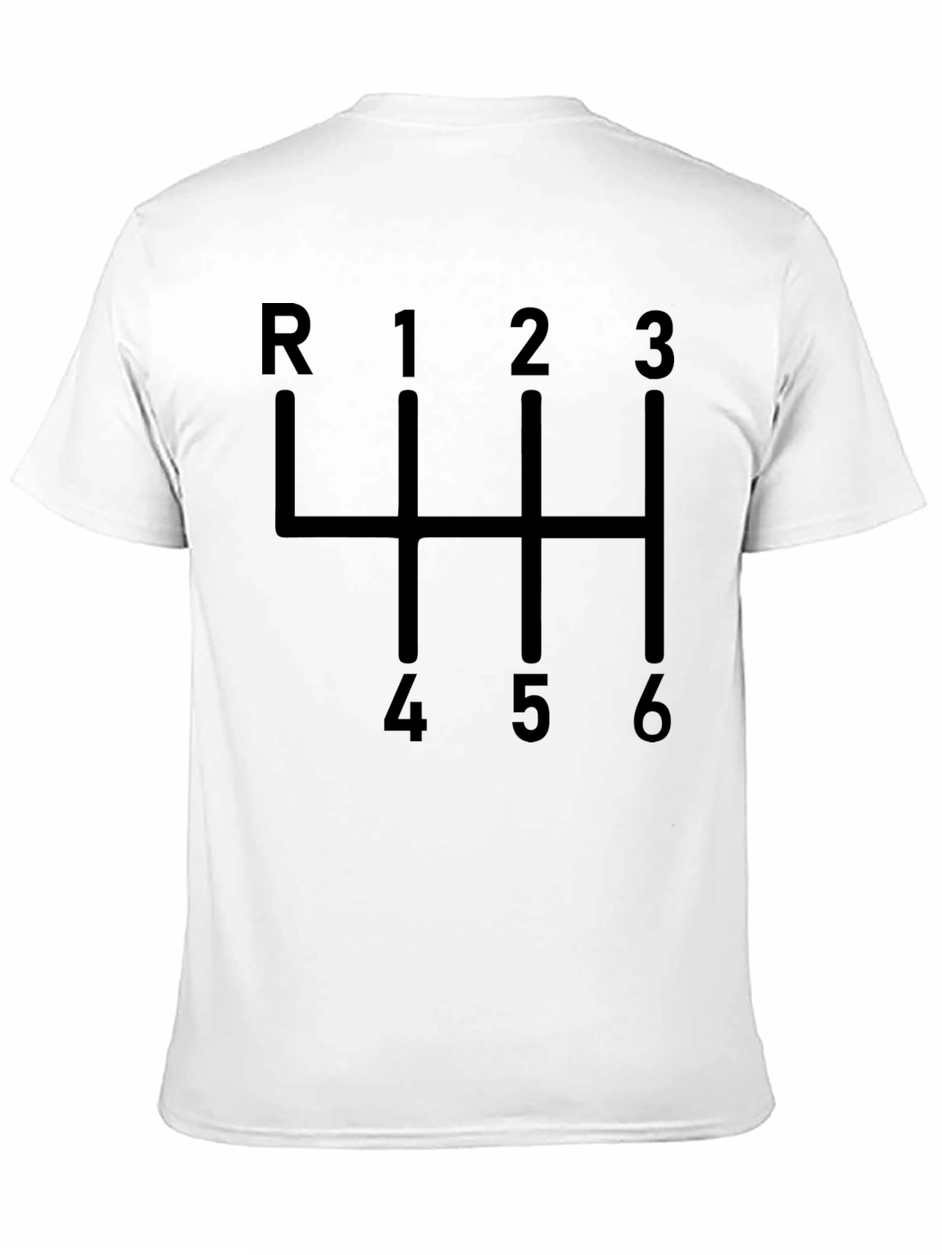 Manual Transmission T-Shirt - 6 Speed Gearbox Design