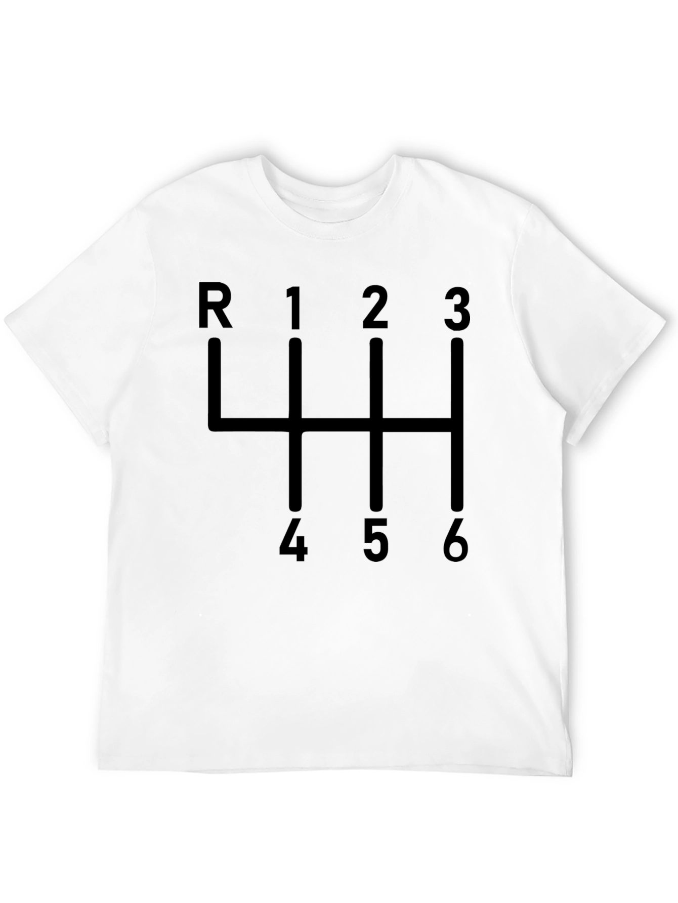 Manual Transmission T-Shirt - 6 Speed Gearbox Design