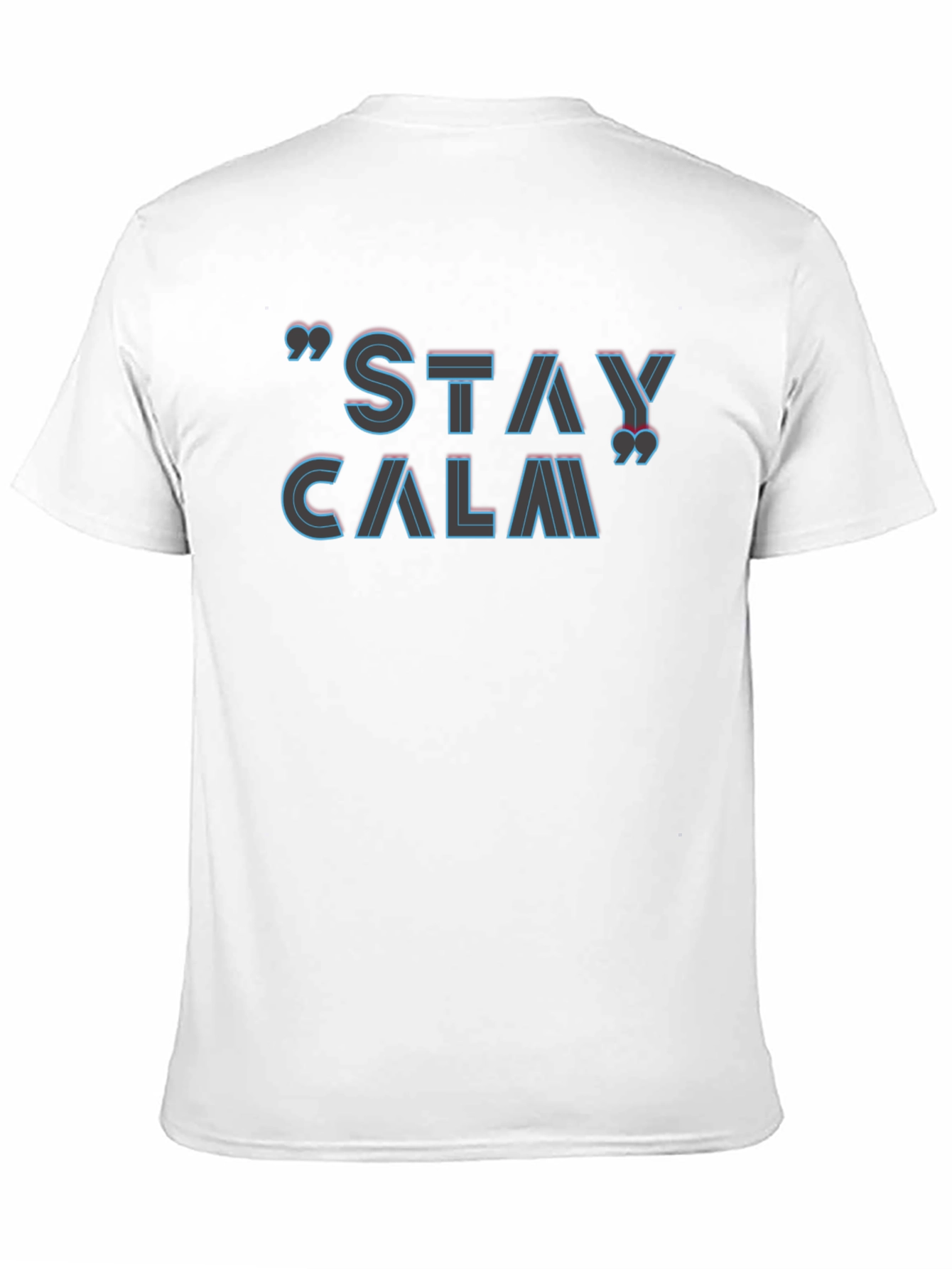 Stay Calm Graphic Black T-Shirt