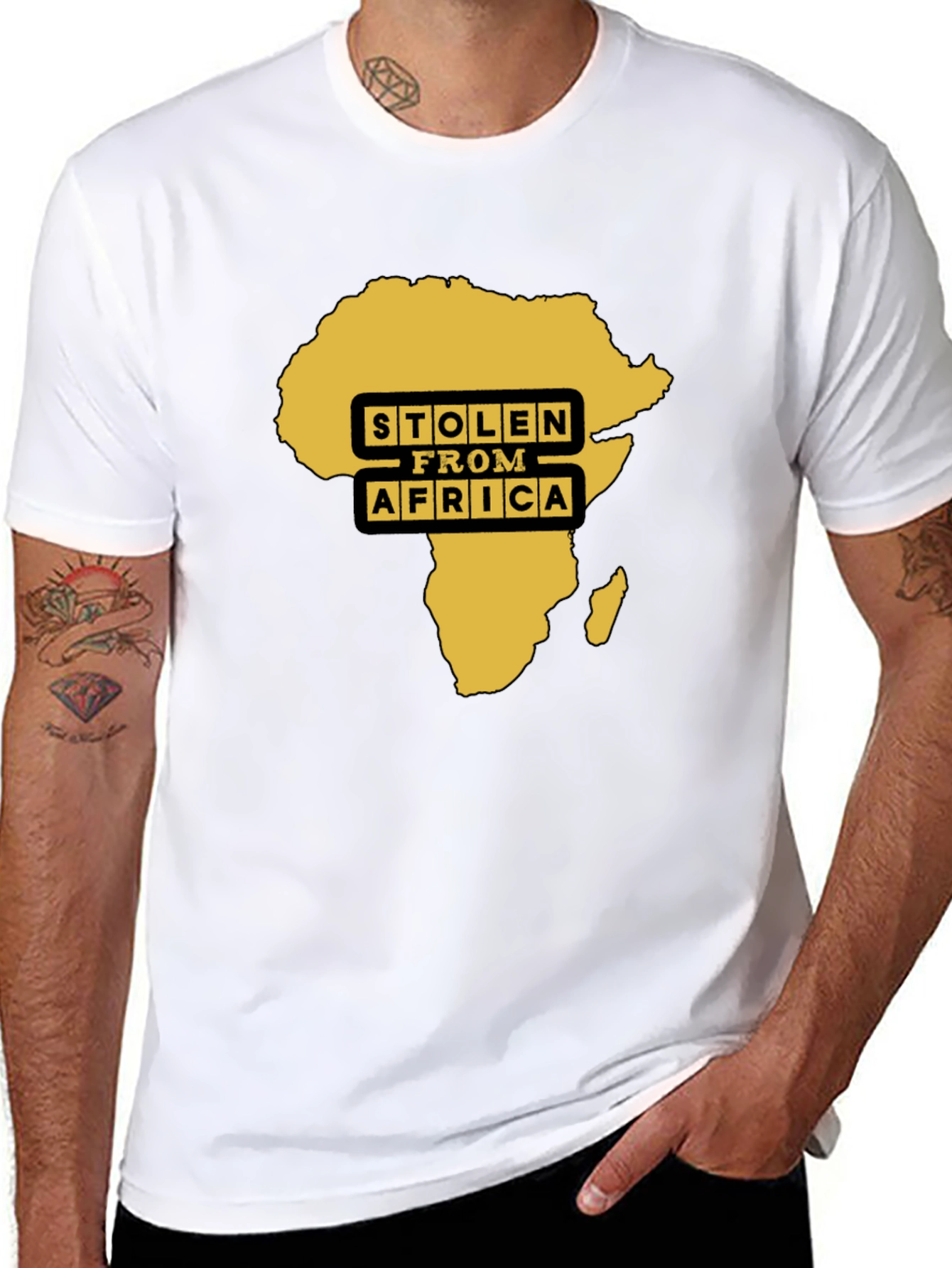 Stolen From Africa Graphic Tee - Black