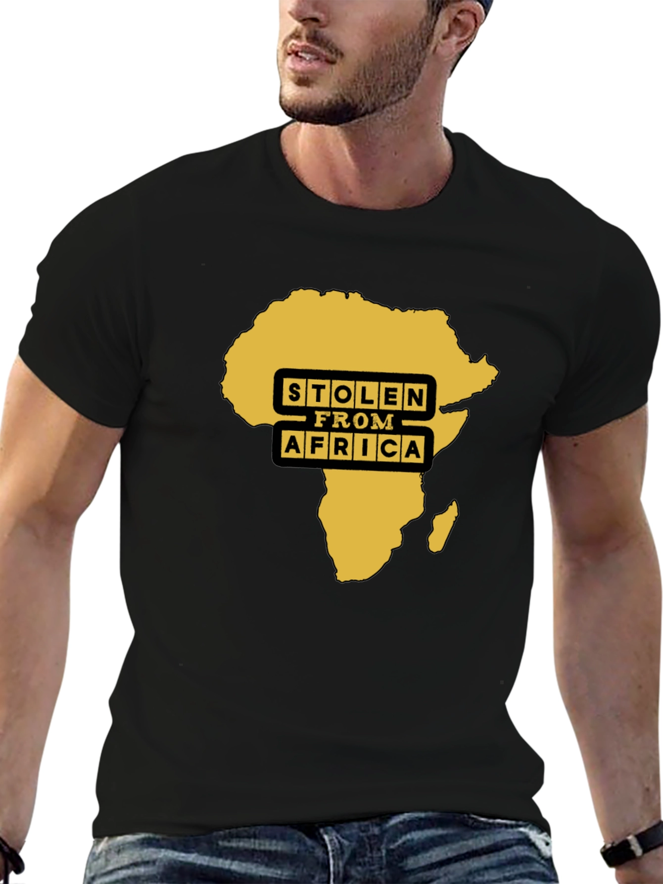 Stolen From Africa Graphic Tee - Black