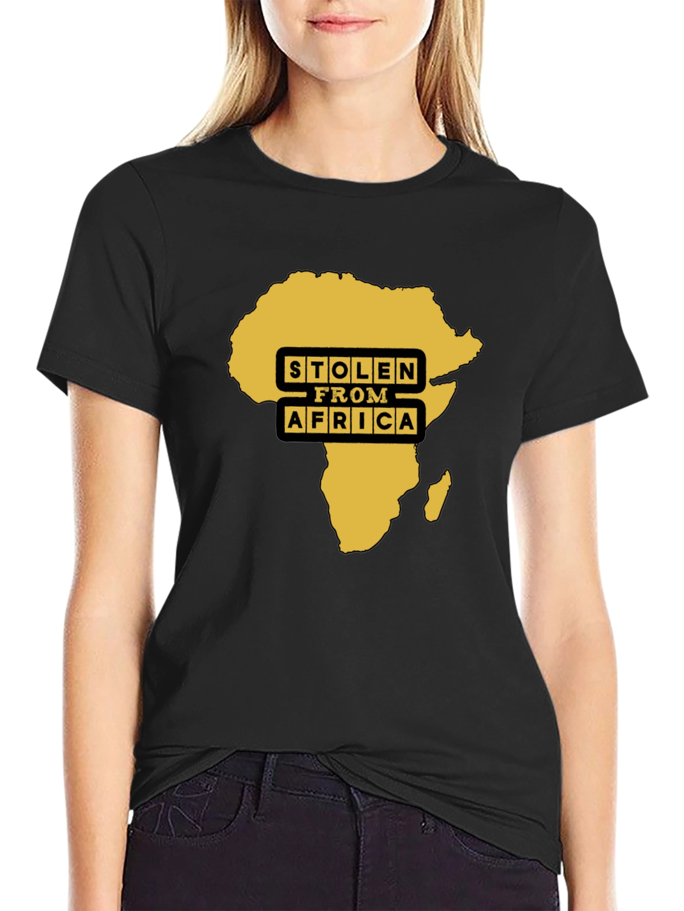 Stolen From Africa Graphic Tee - Black