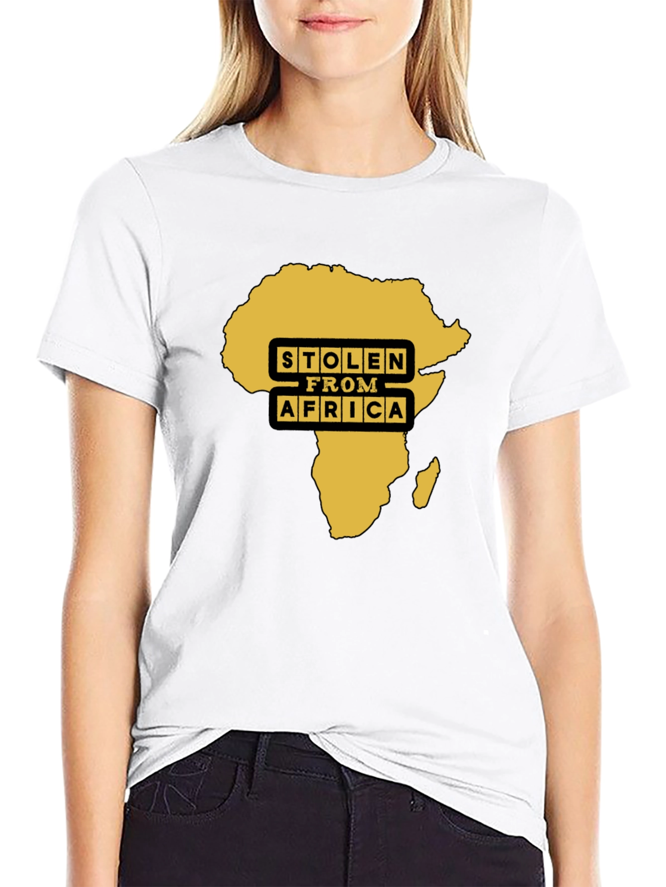 Stolen From Africa Graphic Tee - Black