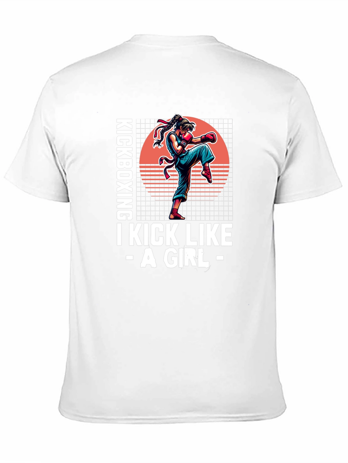Kickboxing Girl Graphic T-Shirt - Martial Arts Apparel