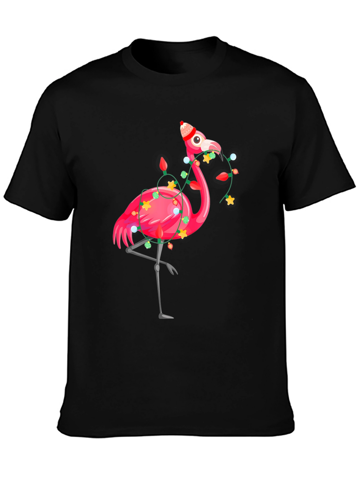 Festive Flamingo T-Shirt - Holiday Edition